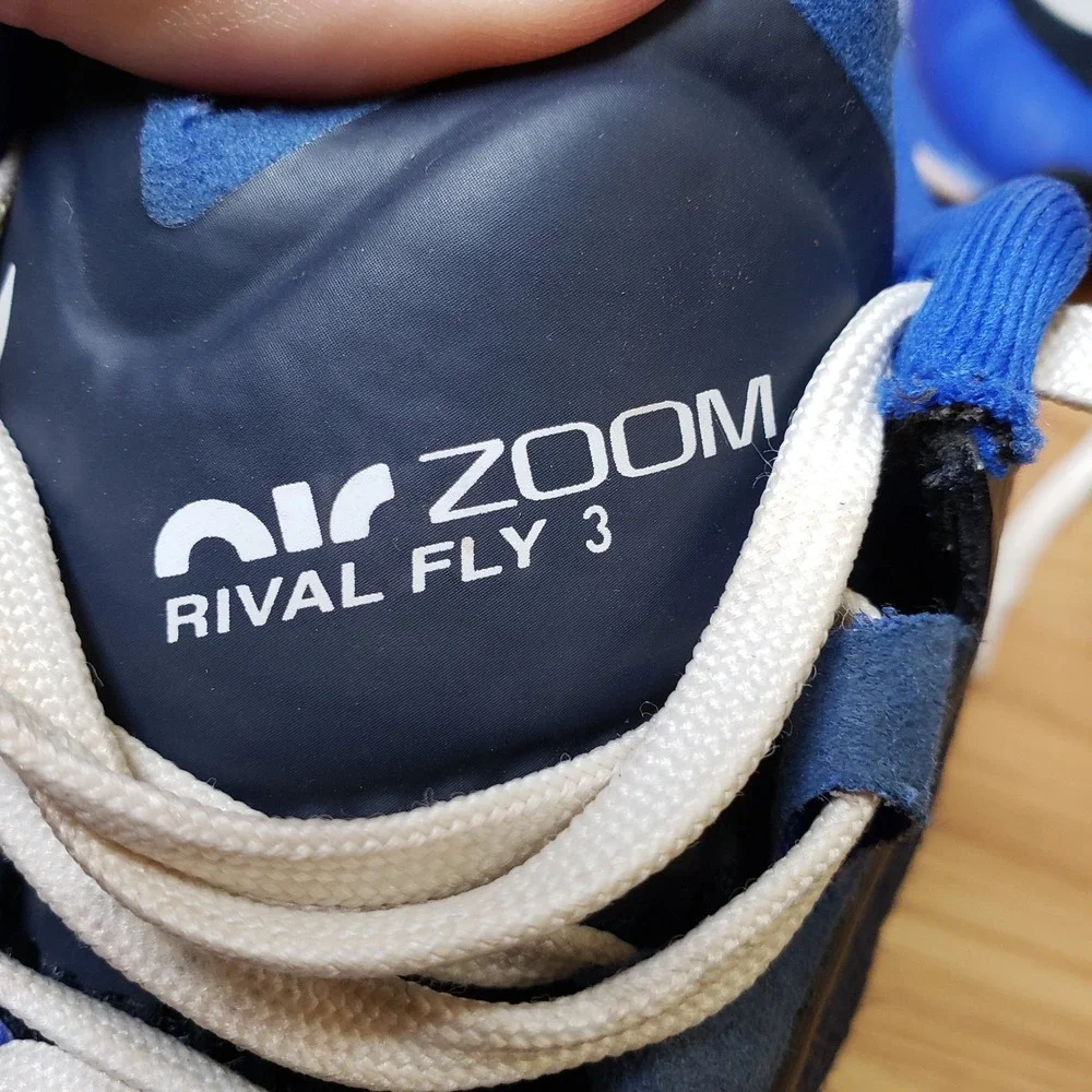 Nike Men's 6 Air Zoom Rival Fly 3 Running Shoes Obsidian Blue Racer Gym Sporty